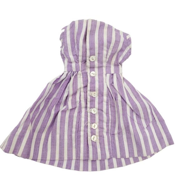 Lot of 3 Cissy 20" Doll Dresses Vintage Handmade Pink Purple Striped *See - Picture 8 of 16